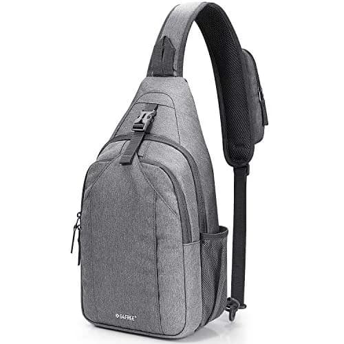 G4Free Sling Bag for Men Women | RFID Blocking Crossbody Travel & Daily Use (Large Grey) thumbnail 1