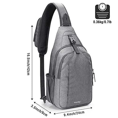 G4Free Sling Bag for Men Women | RFID Blocking Crossbody Travel & Daily Use (Large Grey) thumbnail 4