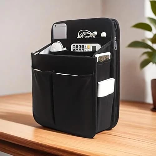 Yoillione Nylon Backpack Organizer Insert for Men and Women, Large Bag Organizer with Zipper Pockets, 27.5cm x 13cm x 36.5cm thumbnail 2