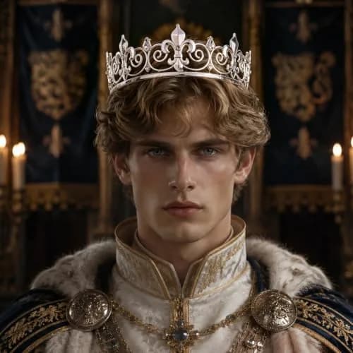 FORSEVEN Full Round King Crown- Metal Rhinestone Crowns for Men | Elegant Baroque Design with Crystal & Alloy (16 x 16 x 5 cm) thumbnail 4