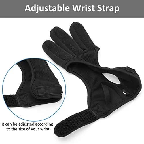 Coolrunner Archery Glove Three Finger Leather Right Hand Small | Protects Fingers from Bowstring thumbnail 3