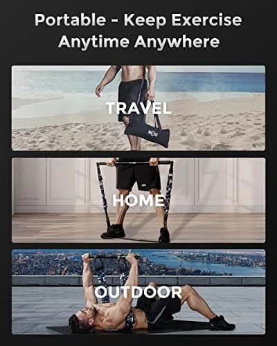 INNSTAR Exercise Resistance Bands Set | Full Body Workout, 200Lbs Tension, Portable for Home & Travel thumbnail 7