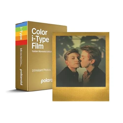 Polaroid i-Type Color Film - Golden Moments Edition Double Pack (16 Photos, Gold Frame) | Instant Film for Polaroid i-Type Cameras thumbnail 1
