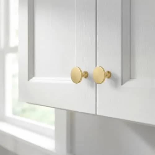 Goldenwarm 25Pack Gold Dresser Knobs Cabinet Knobs | Brass Round Handles for Cabinets & Drawers thumbnail 7