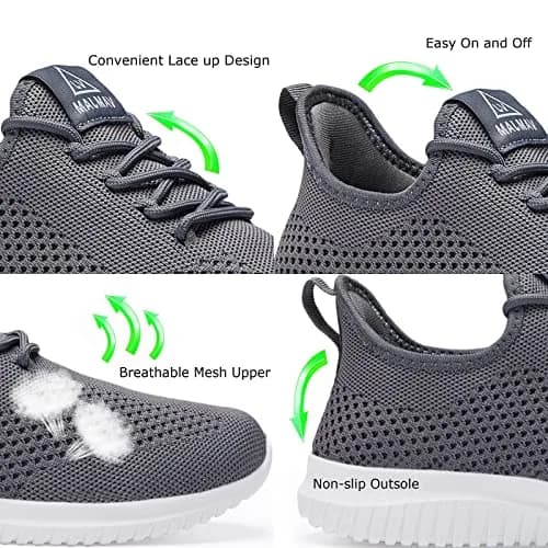 VAMJAM Men's Running Shoes Ultra Lightweight Breathable Mesh Size 12 | Non Slip Athletic Sneakers thumbnail 5