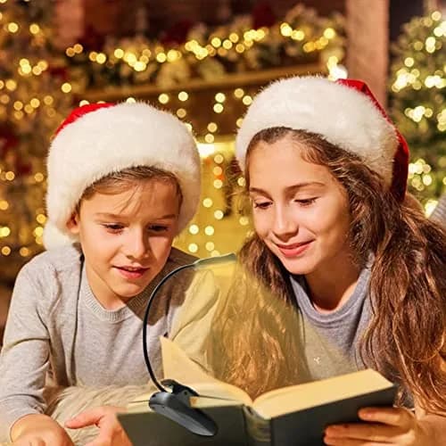 Vekkia Rechargeable Book Light for Books in Bed, Black | 70 Hours Reading Time thumbnail 6