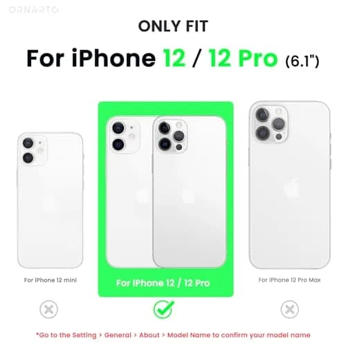 ORNARTO for iPhone 12/12 Pro Case, Slim Liquid Silicone, Pink | Snug Fit & Easy to Clean thumbnail 2