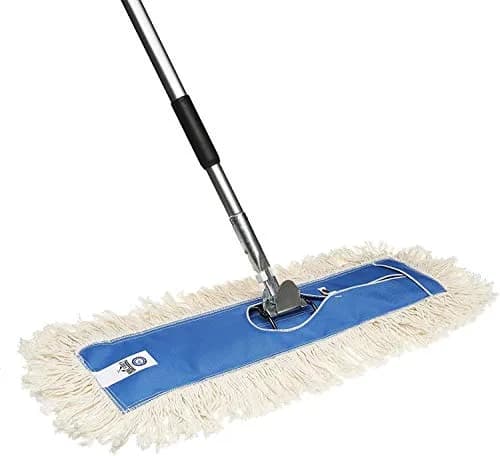 Nine Forty 48" Cotton Dust Mop Kit | Heavy Duty Dry Floor Cleaner for Hardwood Surfaces thumbnail 1