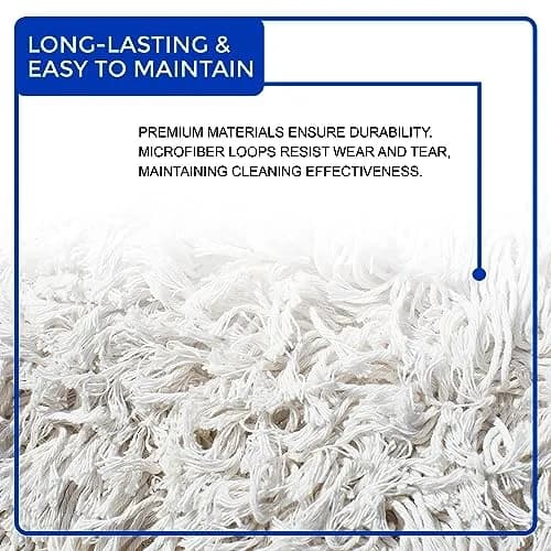 Nine Forty 48" Cotton Dust Mop Kit | Heavy Duty Dry Floor Cleaner for Hardwood Surfaces thumbnail 5