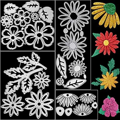 Patelai Flower Metal Cutting Dies 4 Sets | 23 Styles Embossing Stencils for Crafts thumbnail 1