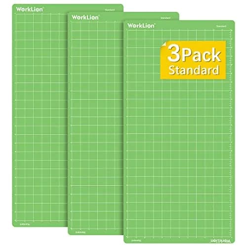 WORKLION Standard Cutting Mat 12x24 Inch (30.5x61cm) 3-Pack | Self-Healing PVC Grid Mat for Sewing & Crafts thumbnail 1