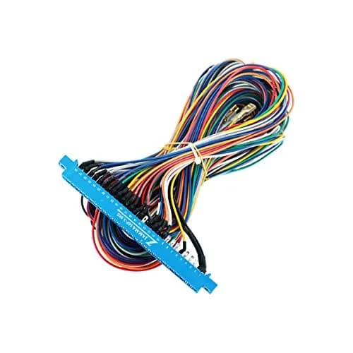 DEVMO 28 Pins Jamma Harness Cabinet Wire Wiring Loom for Arcade Game PCB Video Board Machine Video Consoles Jamma Pandora Box 4 5 6 | 5 Foot Length, 22AWG for Arcade Cabinets thumbnail 1