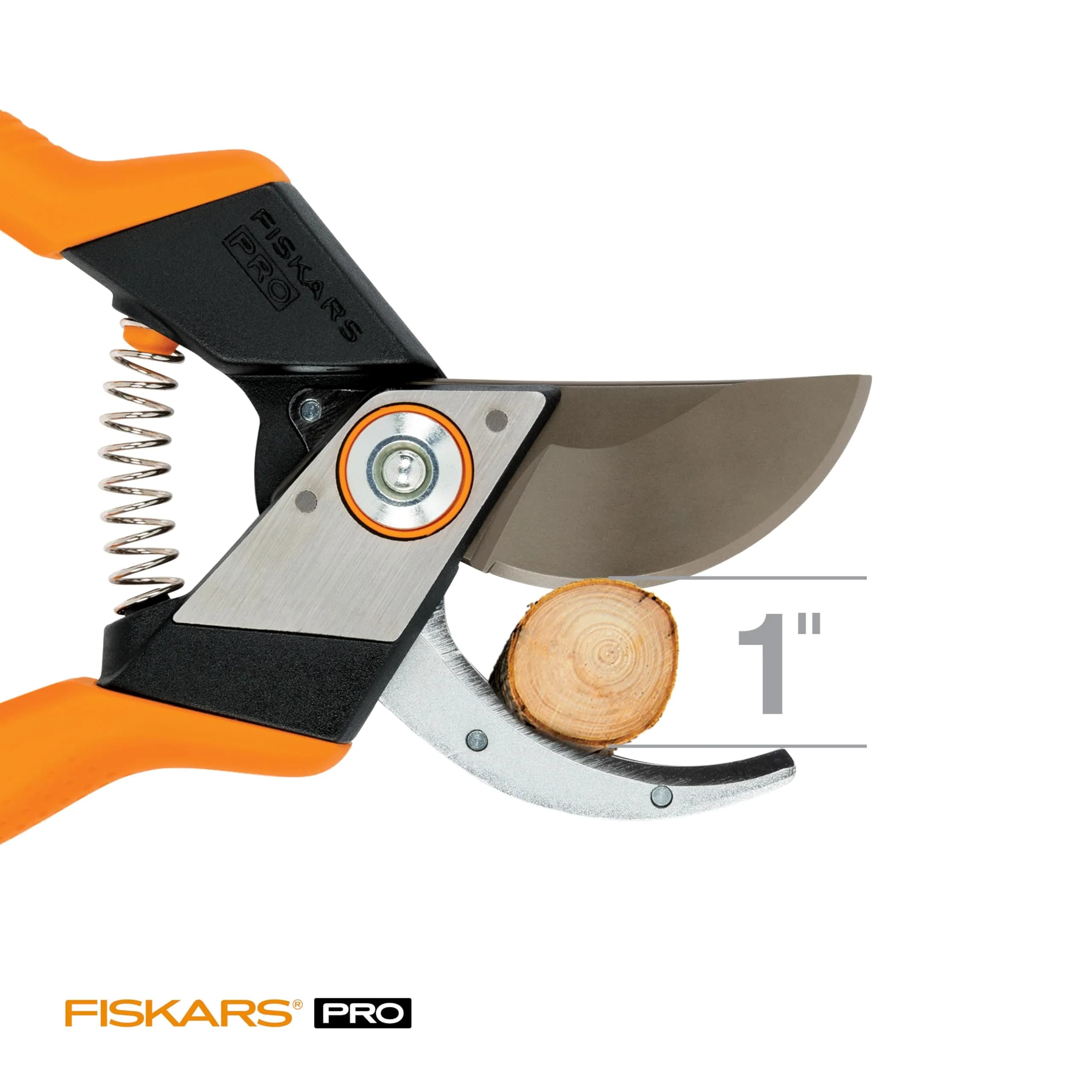 Fiskars Pro Bypass Pruning Shears 1" Cut Capacity | PowerArc Steel Blades for Easier Cuts - view 4