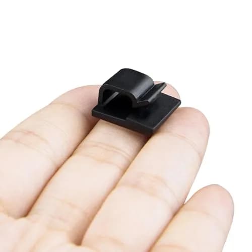 SOULWIT Black 50 Pcs Self Adhesive Cable Management Clips | Organize TV PC Laptop Ethernet Cables thumbnail 7
