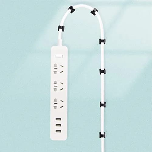 SOULWIT Black 50 Pcs Self Adhesive Cable Management Clips | Organize TV PC Laptop Ethernet Cables thumbnail 9