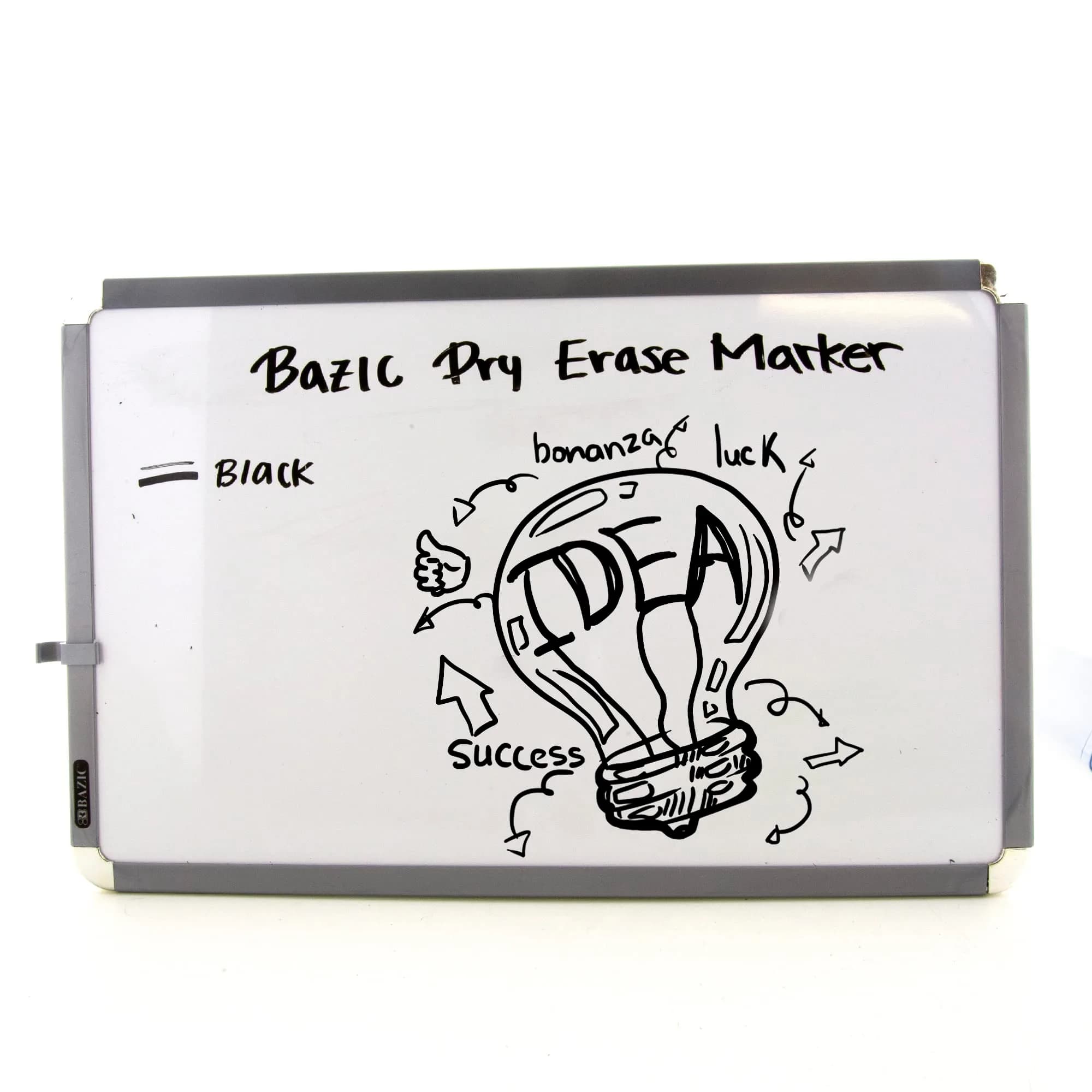 BAZIC PRODUCTS Black Chisel Tip Dry Erase Markers, 6 Count (2 x 3-Pack) | Low-Odor Ink for Whiteboards & Glass - view 6