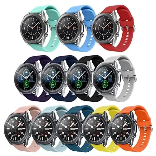 Five Star Online 22mm Smart Watch Bands Compatible with Samsung Galaxy Watch 3 45mm & Gear S3, Soft Silicone Sport Strap, Large Size (165-216mm Wrist) thumbnail 6