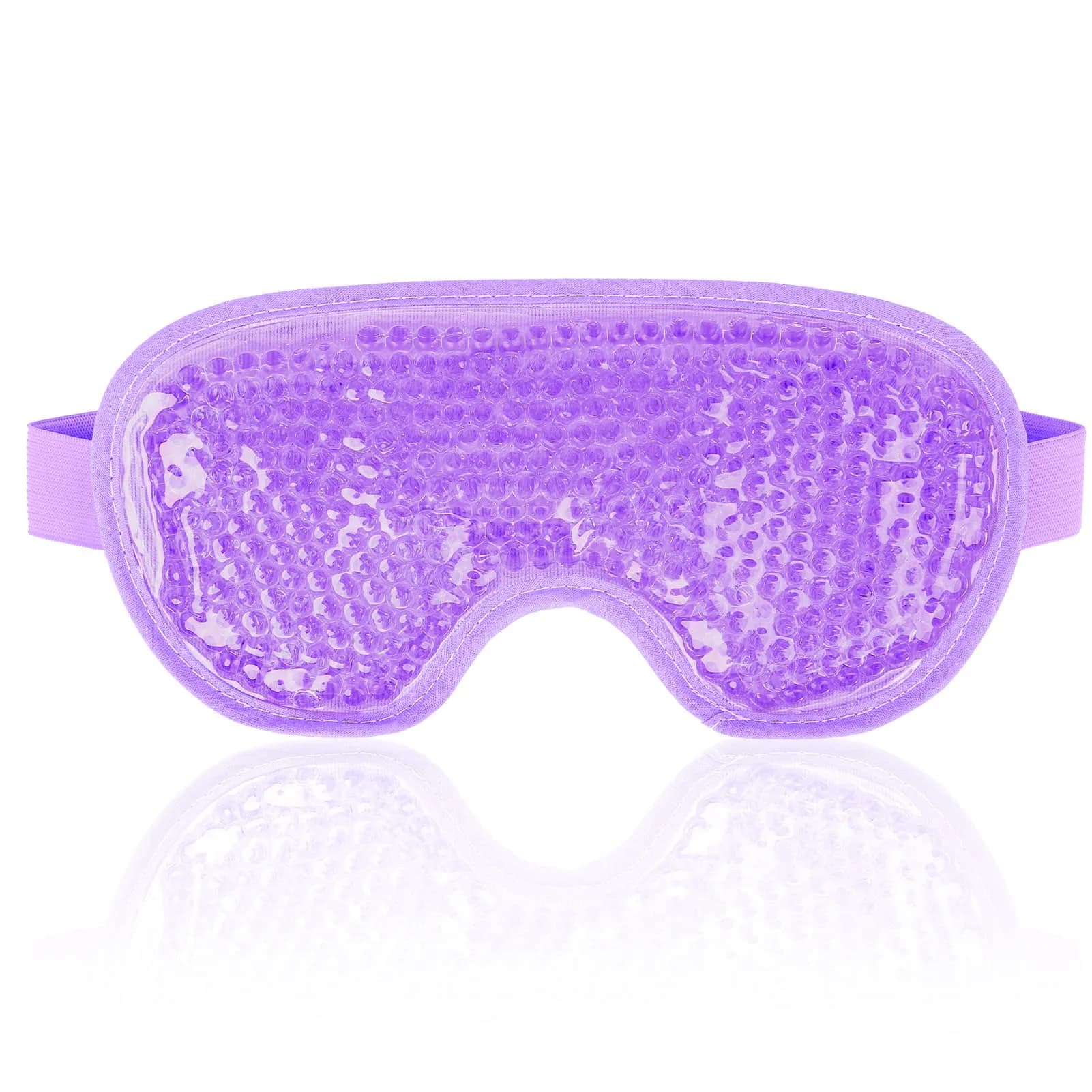 NEWGO Cooling Eye Mask for After Surgery, Reusable Gel Face Ice Pack, Blue (127 g) | Soothing Relief for Puffy Eyes, Headaches, Dark Circles — Purple