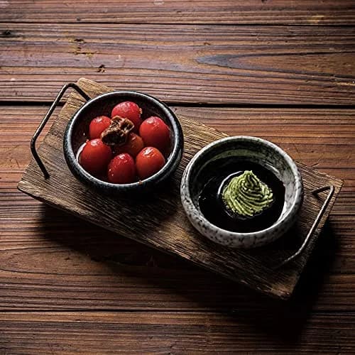 Uaral Emerald Green Ceramic Dipping Bowls Set of 6 | 118ml (4.5 oz) Japanese Style Pinch Bowls thumbnail 5
