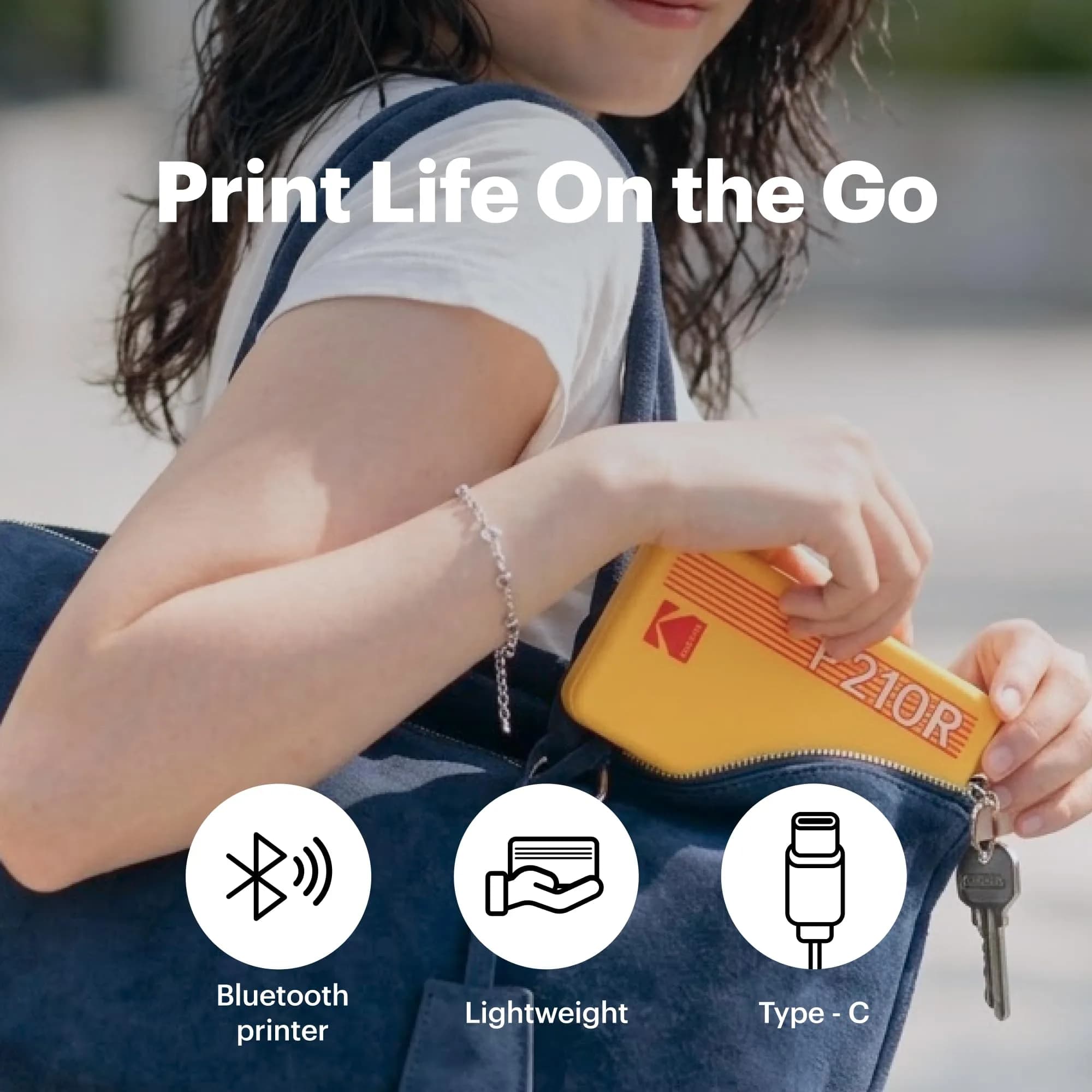 KODAK Mini 2 Retro Portable Photo Printer Black 2x3 inches | Bluetooth Connectivity for iPhone & Android - view 9