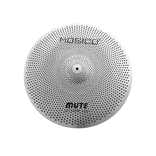 Arborea Silver Low Volume Cymbal Pack Mute Set 5 Pieces | Practice Quiet Cymbal Set for Drum Sets thumbnail 7