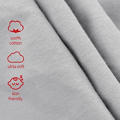 Moonsea Changing Pad Covers for Boys Girls | Unisex Cotton 32" x 16" x 5" | Soft & Breathable thumbnail 2