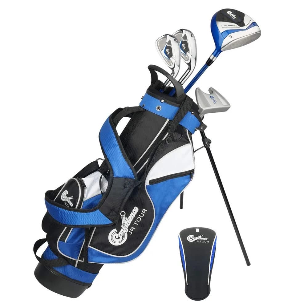 Confidence Junior Golf Clubs Set for Kids 4-7 | Complete Kids Golf Kit with Bag & Headcover (up to 4' 6")