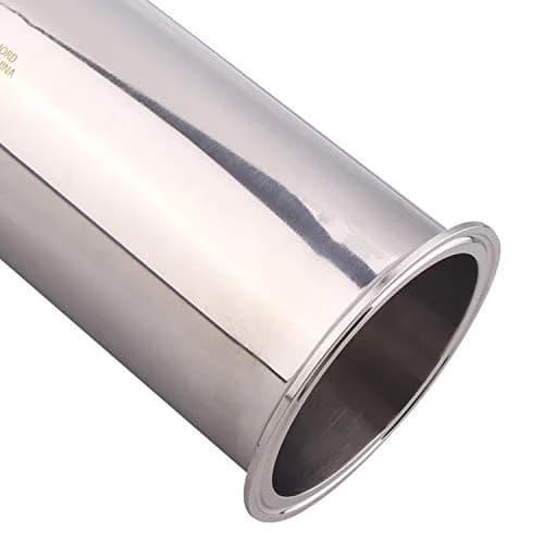 DERNORD Sanitary Spool Tube 12 Inch Stainless Steel Seamless with Clamp Ends | 4" Tri Clamp Flange thumbnail 6