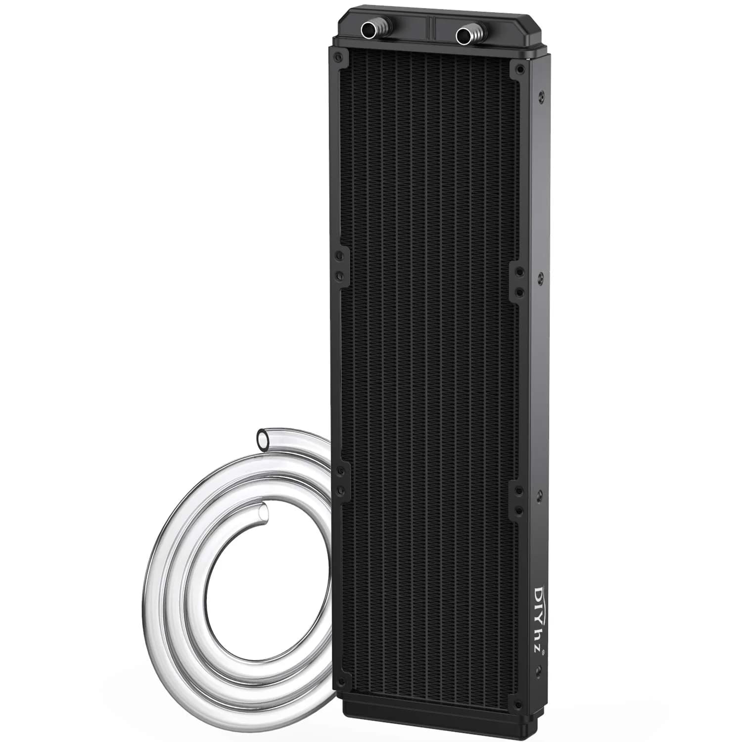 DIYhz 360mm Aluminum Water Cooling Radiator (39.5cm x 12cm x 3cm) | 12-Pipe Heat Exchanger for CPU PC Laser Water Cool System