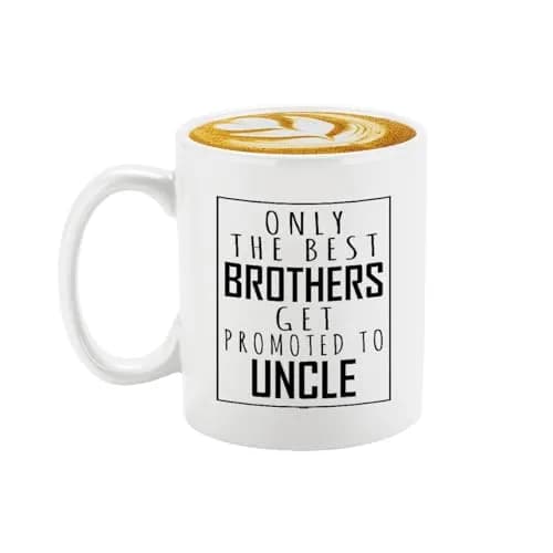 Veracco Uncle Mug, Promoted to Uncle Pregnancy Announcement Gift, Ceramic Coffee Mug 325ml (11 fl oz) thumbnail 1