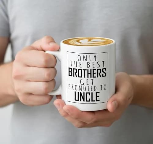 Veracco Uncle Mug, Promoted to Uncle Pregnancy Announcement Gift, Ceramic Coffee Mug 325ml (11 fl oz) thumbnail 4