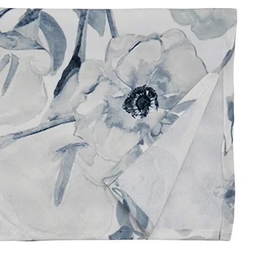 SARO LIFESTYLE Watercolor Large Floral Table Runner 16" x 72" | Elegant Floral Design thumbnail 2
