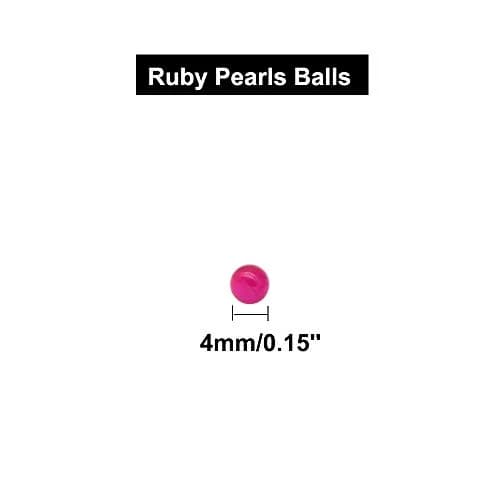 Bandelt 4mm Synthetic Ruby Balls (16 Pack) | Precision Ruby Ball Inserts for CNC Probe Stylus, Jewelry Making, Beading, Bracelets & Crafts thumbnail 2