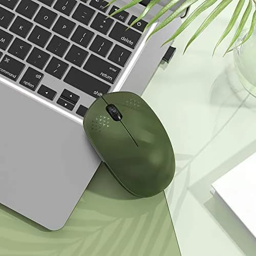 seenda Wireless Mouse for Laptop 2.4G Noiseless Green & Black | Compact, Quiet, 24-Month Battery thumbnail 7