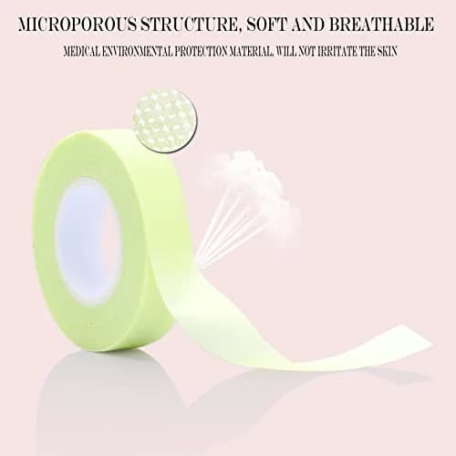 JASSINS Green Adhesive Tape 6 Rolls | Breathable & Skin-Friendly for Eyelash Extensions thumbnail 2