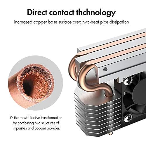 ineo M.2 2280 PCIe 5 SSD Rocket Heatsink with Cooling Fan M3 | High-Speed NVMe SSD Cooling for Desktops thumbnail 3