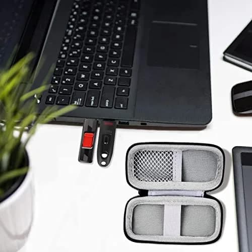 ALKOO USB Flash Drive Case, Memory Card Organizer | Compact Hard Shell Storage for SD & USB Drives thumbnail 3