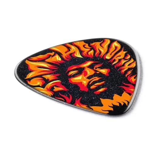 Jim Dunlop Hendrix Voodoo Fire - 6 Genuine Celluloid Picks | Iconic Guitar Accessory for Hendrix Fans thumbnail 3