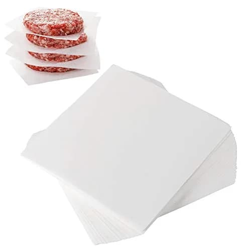 BY KITCHEN 5.5 x 5.5 Inch Burger Patty Paper Squares, 300 Count | Food Grade Parchment for Burgers, Cookies & Candy thumbnail 1