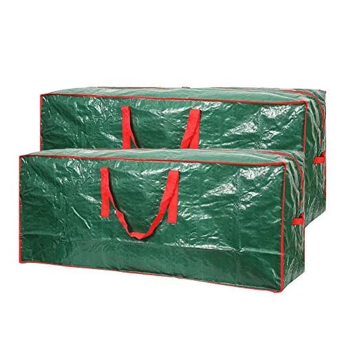 Sattiyrch Green 2 Pack Christmas Tree Storage Bag | Fits Up to 7.5ft Disassembled Trees thumbnail 1
