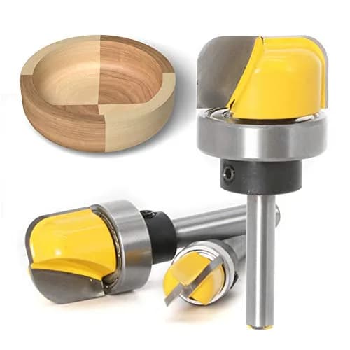YAKAMOZ Router Bit Set 1/4" Shank | Micro-Grain Tungsten Carbide, Anti-Kickback, Precision for Woodworking thumbnail 4