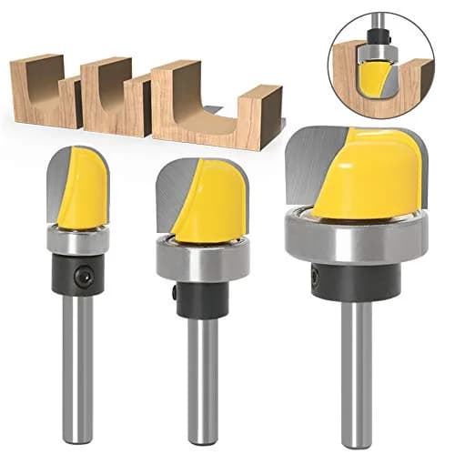 YAKAMOZ Router Bit Set 1/4" Shank | Micro-Grain Tungsten Carbide, Anti-Kickback, Precision for Woodworking thumbnail 2