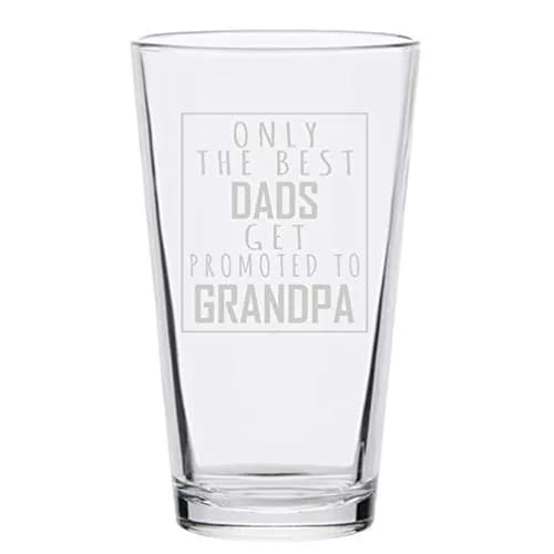 Veracco 16 oz (473 ml) Beer Pint Glass | Funny Grandpa Promotion Announcement Gift thumbnail 2