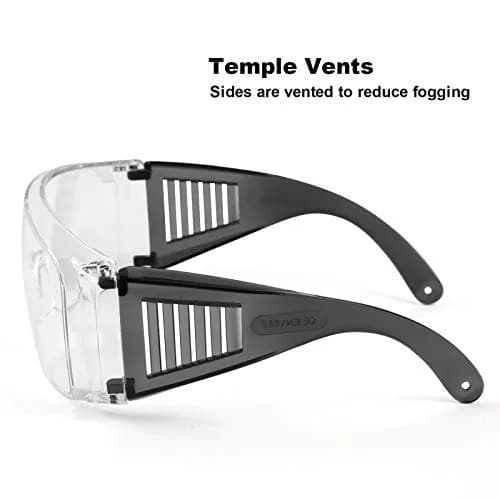 LaneTop Shooting Glasses Over Eyeglasses, Anti Fog Eye Protection for Shooting Range, Clear Lens thumbnail 5