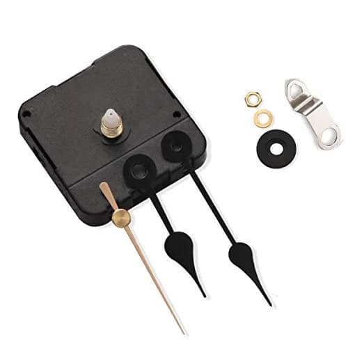 HILLHOME Clock Movement Kit with 5 Pairs of Short Hands | Silent Quartz Mechanism for DIY Repair (56x56x17mm, 1/2 Inch Shaft) thumbnail 6