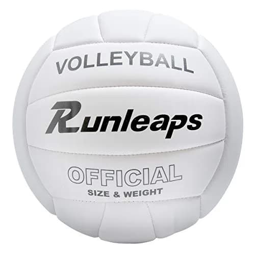 Runleaps Official Size 5 Volleyball 281 g (9.5 oz) | Indoor Outdoor Waterproof PU Leather thumbnail 1