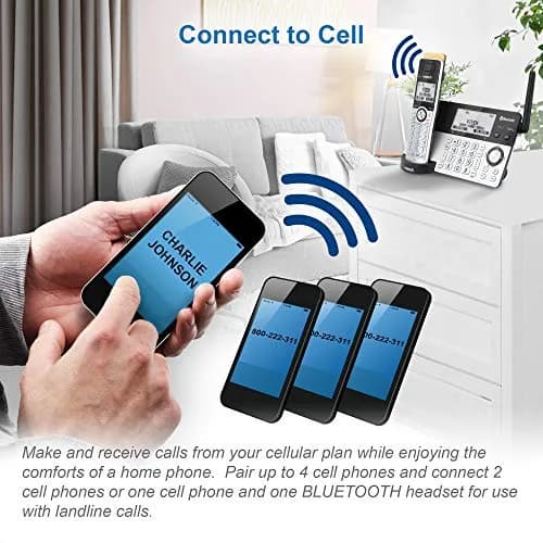 VTech IS8101 Accessory Handset for IS8151 Phones with Long Range up to 2300 Feet | Call Blocking & Connect to Cell thumbnail 4