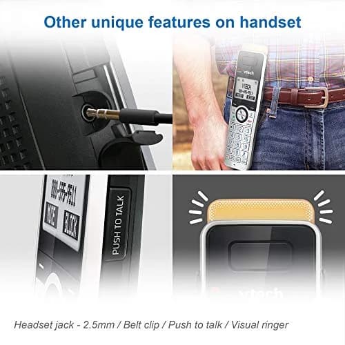 VTech IS8101 Accessory Handset for IS8151 Phones with Long Range up to 2300 Feet | Call Blocking & Connect to Cell thumbnail 7