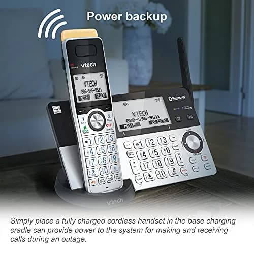 VTech IS8101 Accessory Handset for IS8151 Phones with Long Range up to 2300 Feet | Call Blocking & Connect to Cell thumbnail 8