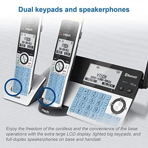 VTech IS8101 Accessory Handset for IS8151 Phones with Long Range up to 2300 Feet | Call Blocking & Connect to Cell thumbnail 9